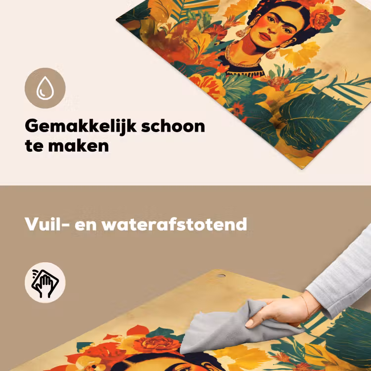 Vrouwelijk - Bloemen - Sieraden Inductie beschemer met haakjes klein -ky-schoon-nl