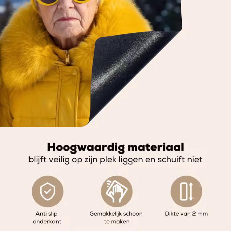 Vrouwen - Bananen - Geel Inductie beschemer met haakjes klein -ky-onderkant-nl