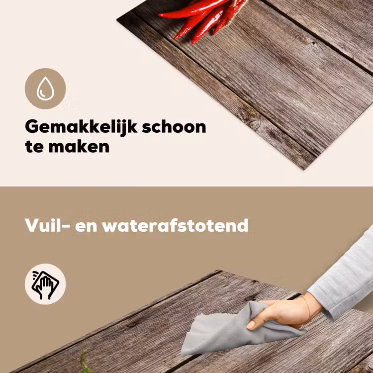 Vurige Chili Knopen Inductie beschemer met haakjes middel -ky-schoon-nl