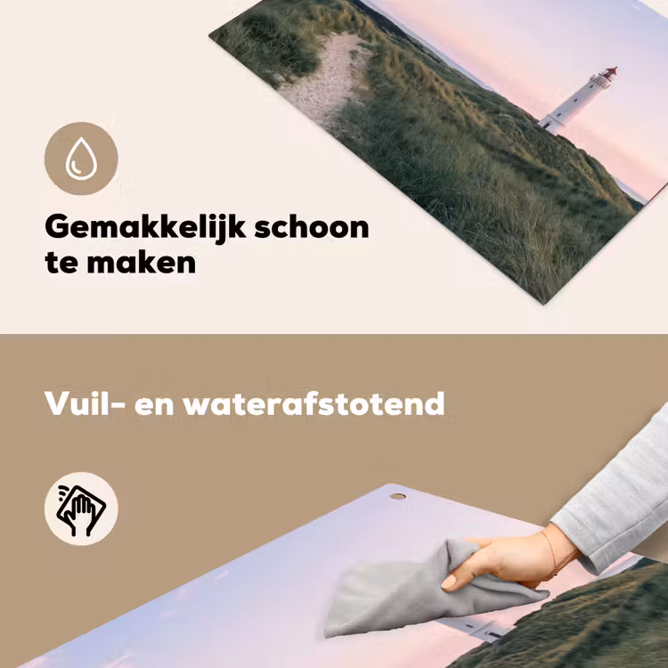 Vuurtoren - Duinlandschap - Zee Inductie beschemer met haakjes klein -ky-schoon-nl