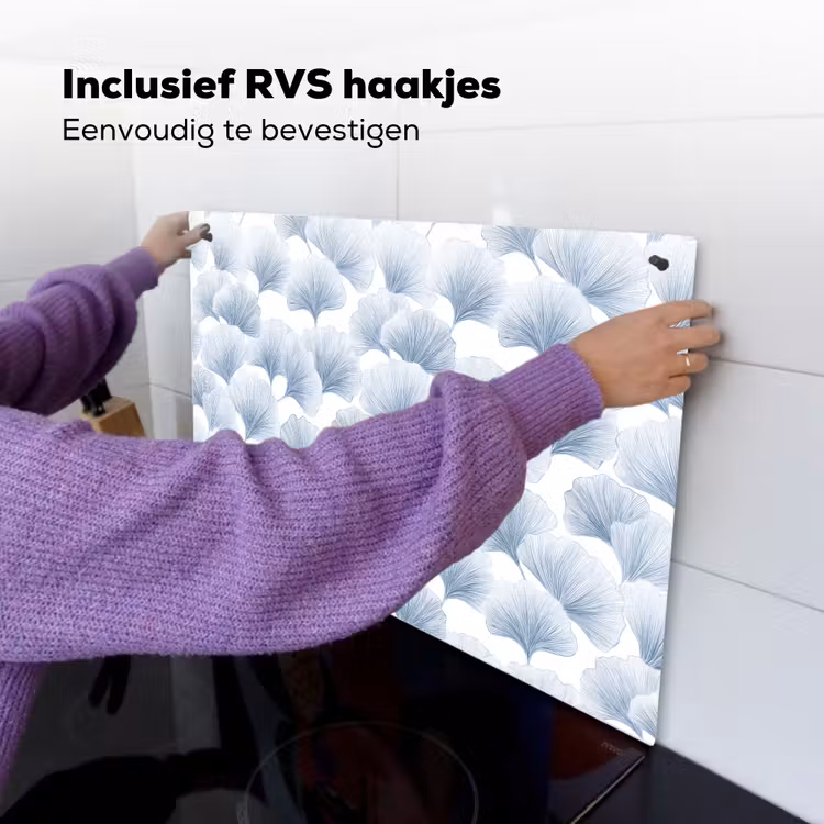 Waaier - Modern - Blauw Inductie beschemer met haakjes klein 777 -ky-ophangen-nl