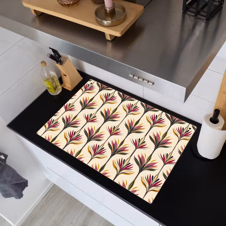 Waaier - Motief - Kleurrijk Inductie beschemer met haakjes klein 777 -sfeer1