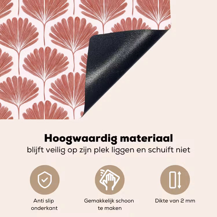 Waaier - Motief - Terra Inductie beschemer met haakjes klein 777 -ky-onderkant-nl