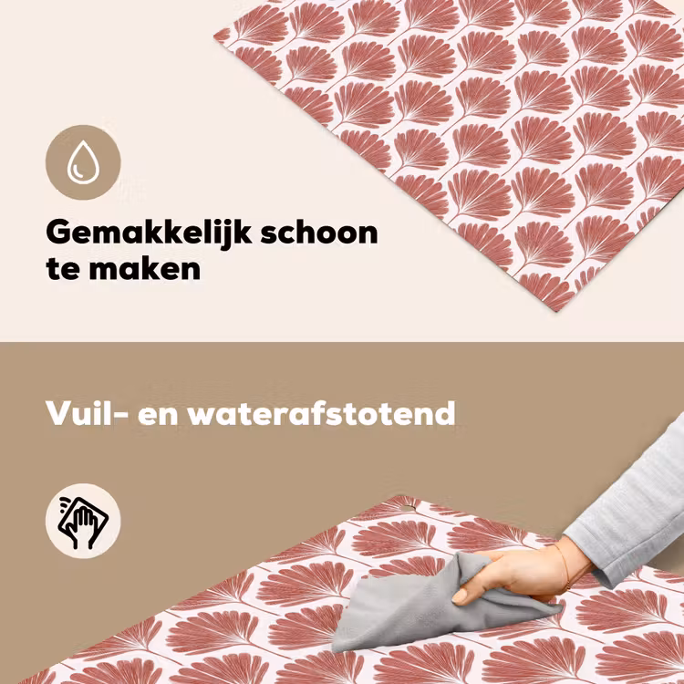 Waaier - Motief - Terra Inductie beschemer met haakjes klein 777 -ky-schoon-nl