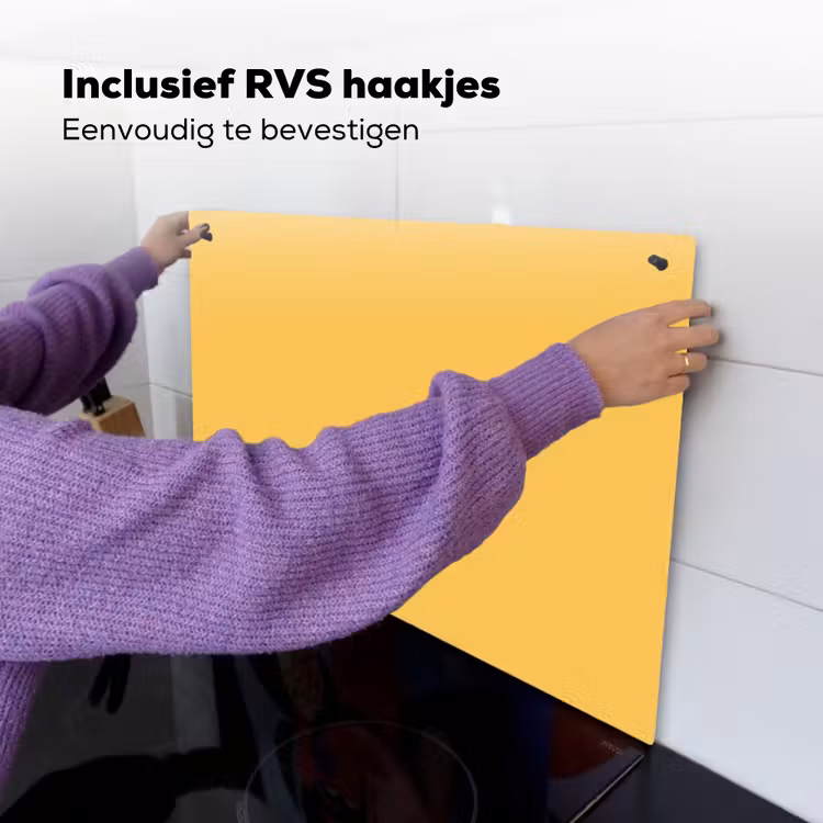Warm - Sand - Terracotta Inductie beschemer met haakjes klein 777 -ky-ophangen-nl