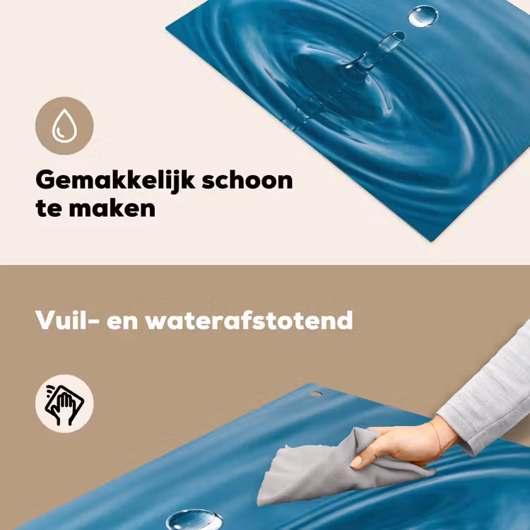 Waterdruppel - Water - Oppervlakte Inductie beschemer met haakjes klein -ky-schoon-nl