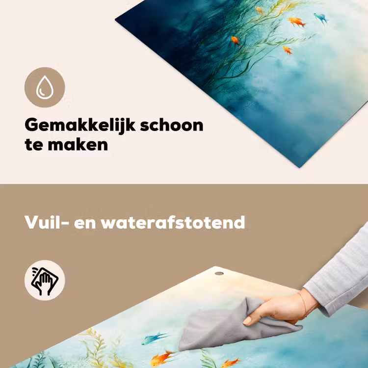 Waterplanten - Vissen - Kleurrijk - Water Inductie beschemer met haakjes klein -ky-schoon-nl