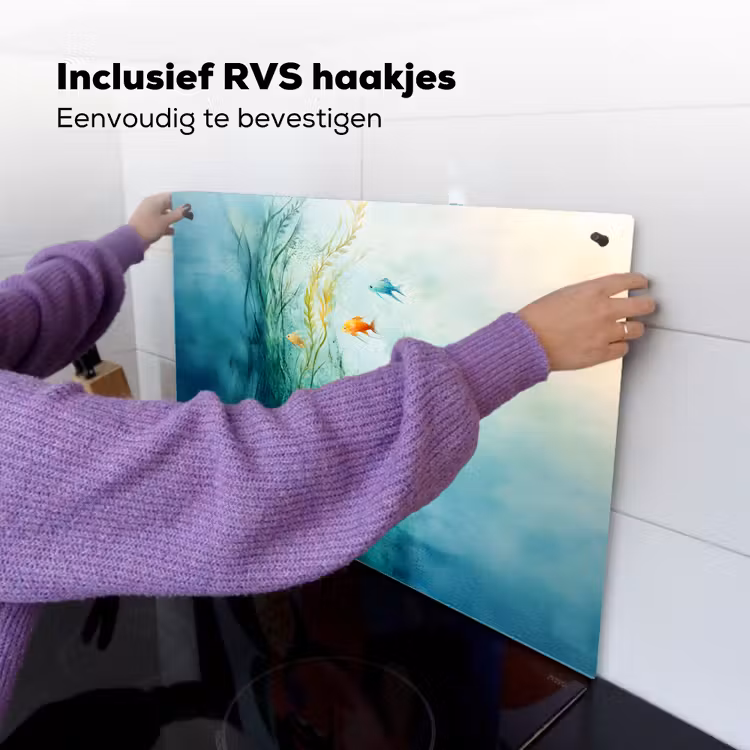 Waterplanten - Vissen - Kleurrijk - Water Inductie beschemer met haakjes klein -ky-ophangen-nl
