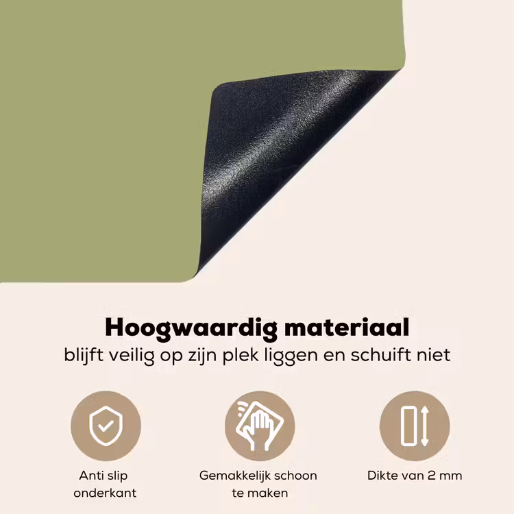 Whispering - Sage - Groen Inductie beschemer met haakjes klein 777 -ky-onderkant-nl
