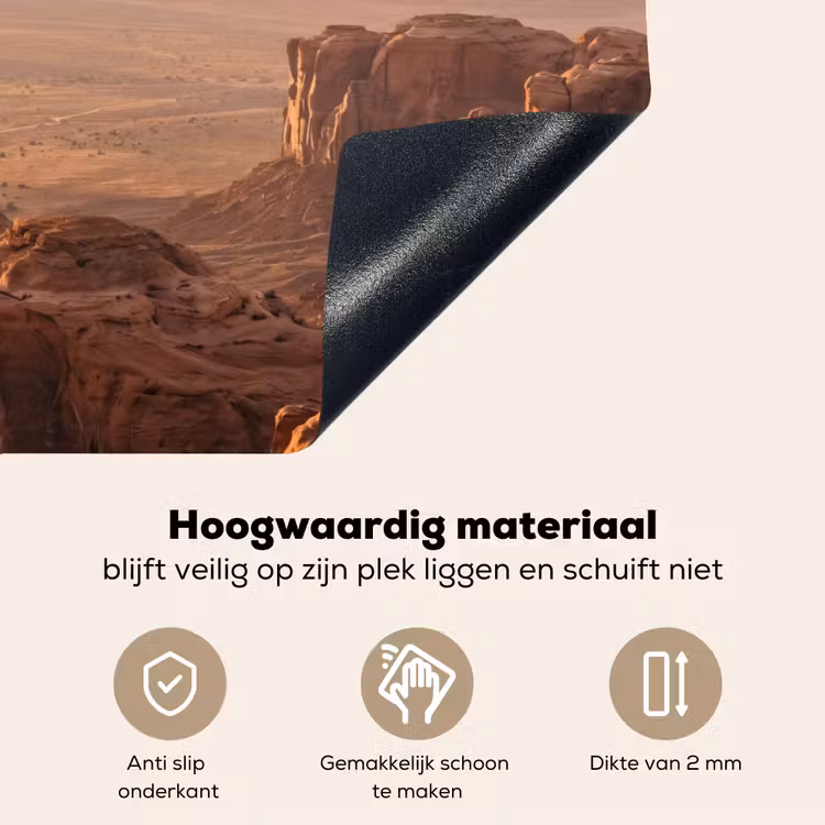 Woestijn - Landschap - Natuur Inductie beschemer met haakjes klein -ky-onderkant-nl