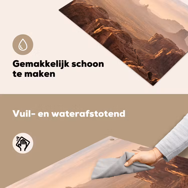Woestijn - Landschap - Natuur Inductie beschemer met haakjes klein -ky-schoon-nl