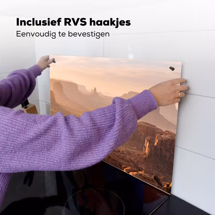 Woestijn - Landschap - Natuur Inductie beschemer met haakjes klein -ky-ophangen-nl