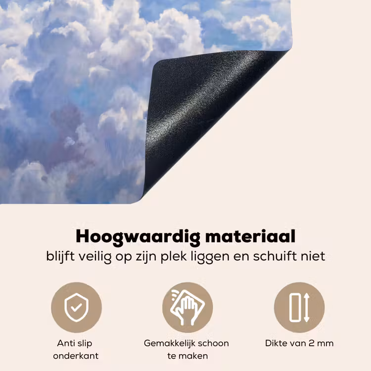 Wolken - Lucht - Natuur - Abstract - Blauw Inductie beschemer met haakjes klein -ky-onderkant-nl