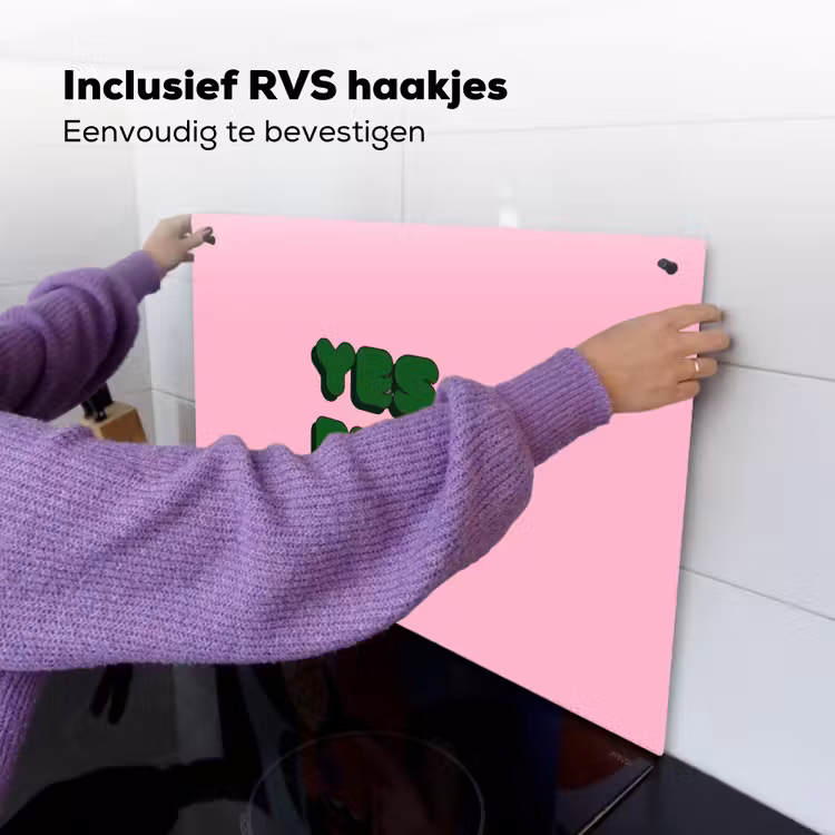 Yes fun - Groen - Roze Inductie beschemer met haakjes klein -ky-ophangen-nl