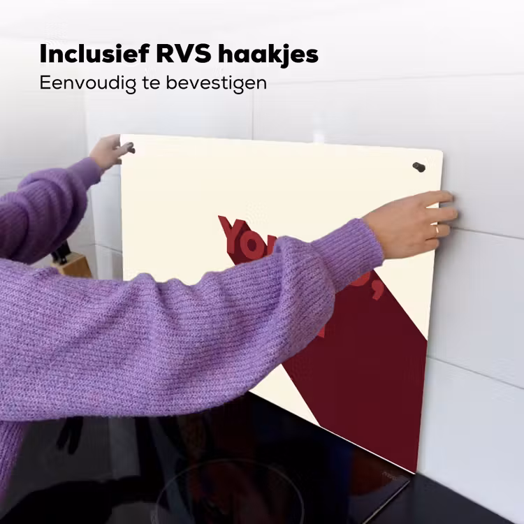 you go girl - 3D - Rood Inductie beschemer met haakjes klein -ky-ophangen-nl