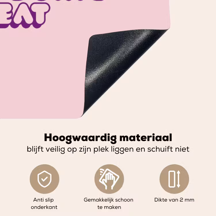 You're doing great - roze - 3D Inductie beschemer met haakjes klein -ky-onderkant-nl