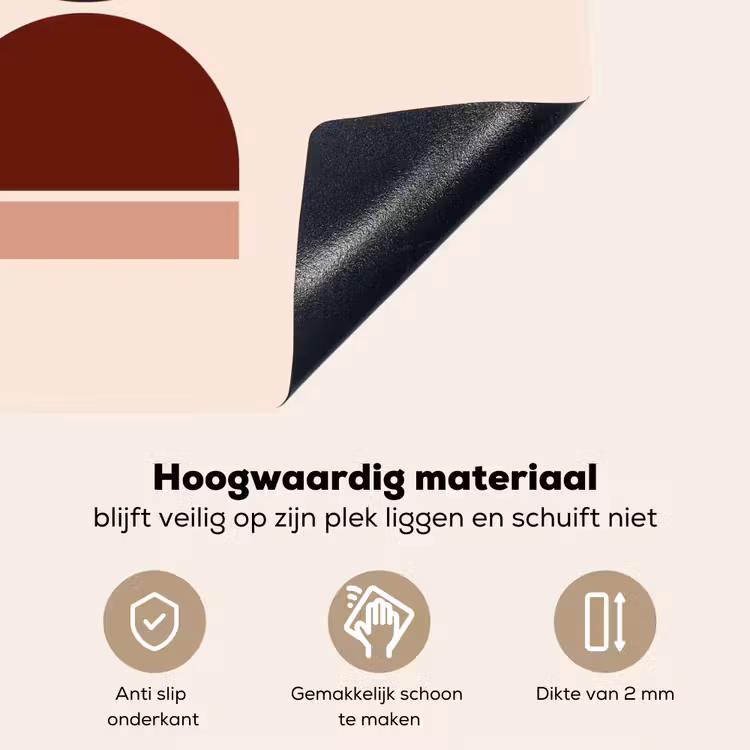 Zandloper - Symmetrisch - Rood - Paars Inductie beschemer met haakjes middel -ky-onderkant-nl
