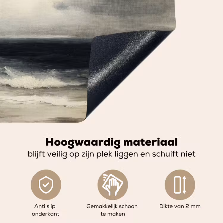 Zee - Rotsen - Storm Inductie beschemer met haakjes klein -ky-onderkant-nl