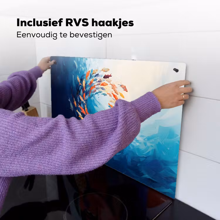 Zee - Vissen - Kleurrijk - Dynamisch Inductie beschemer met haakjes klein -ky-ophangen-nl