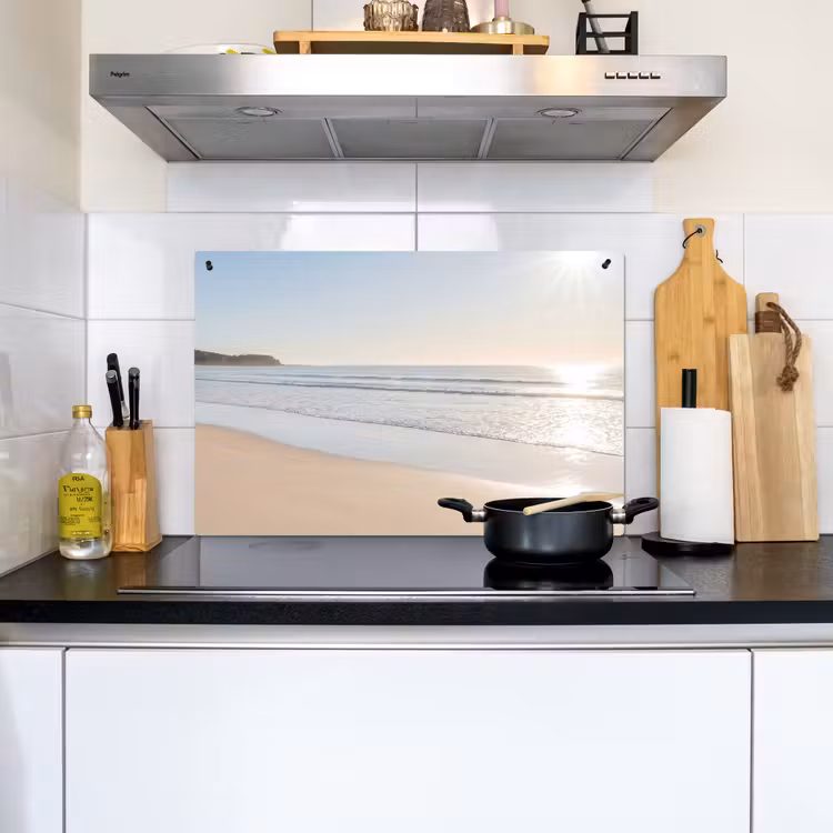 Zee - Zon - Zand Inductie beschemer met haakjes klein -sfeer2