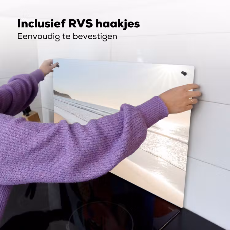 Zee - Zon - Zand Inductie beschemer met haakjes klein -ky-ophangen-nl