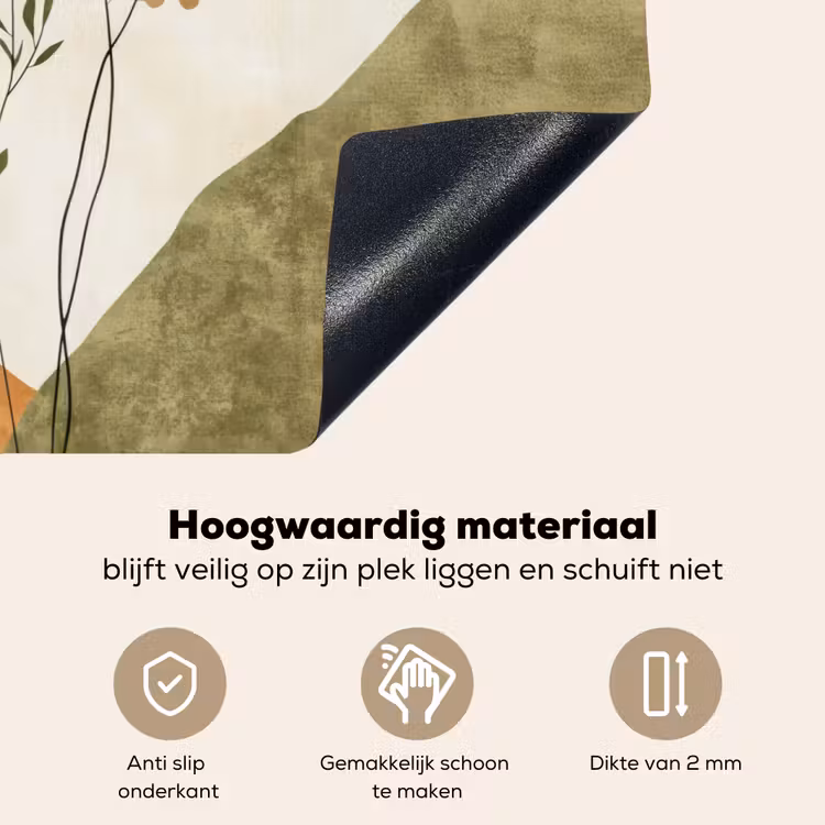 Zon - Abstract - Takken - Oranje Inductie beschemer met haakjes klein -ky-onderkant-nl