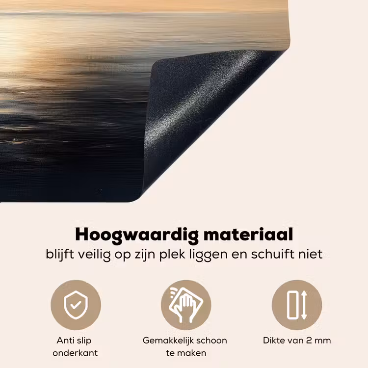 Zon - Horizon - Zee Inductie beschemer met haakjes klein -ky-onderkant-nl