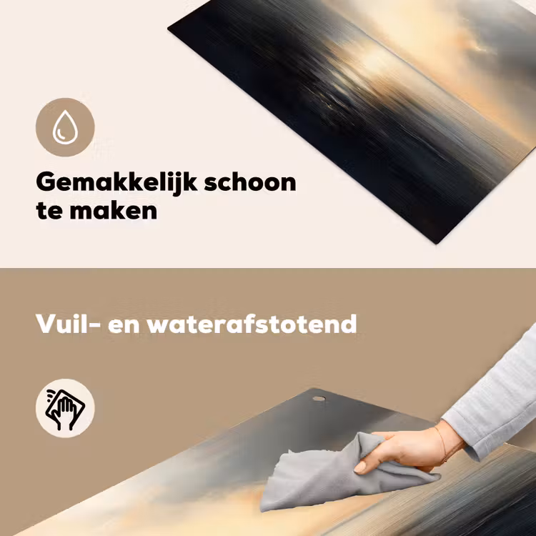 Zon - Horizon - Zee Inductie beschemer met haakjes klein -ky-schoon-nl