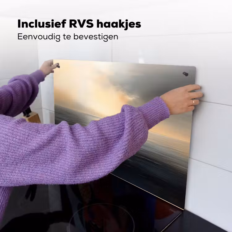 Zon - Horizon - Zee Inductie beschemer met haakjes klein -ky-ophangen-nl