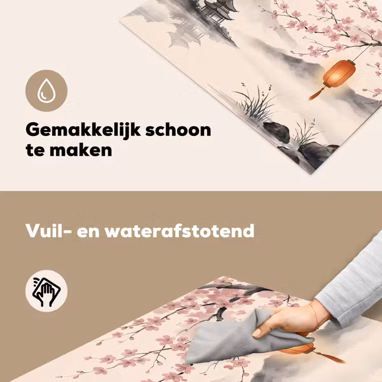 Zon - Japans - Traditioneel Inductie beschemer met haakjes klein -ky-schoon-nl