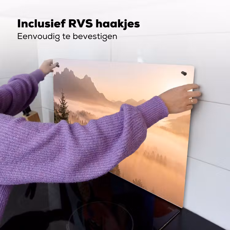 Zonlicht - Mist - Bergen - Bomen Inductie beschemer met haakjes klein -ky-ophangen-nl