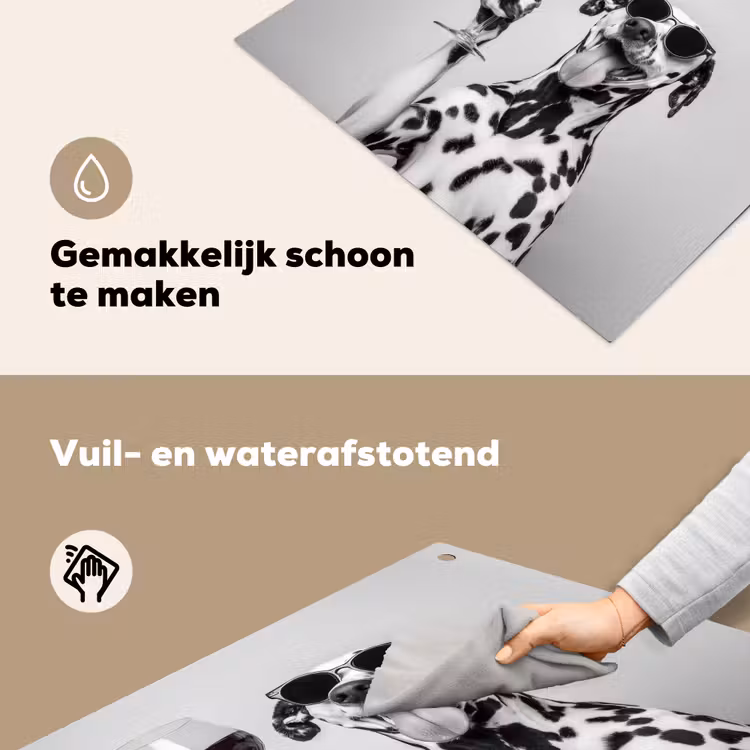 Zonnebril - Dalmatiër - Wijnglas - Tong Inductie beschemer met haakjes middel -ky-schoon-nl