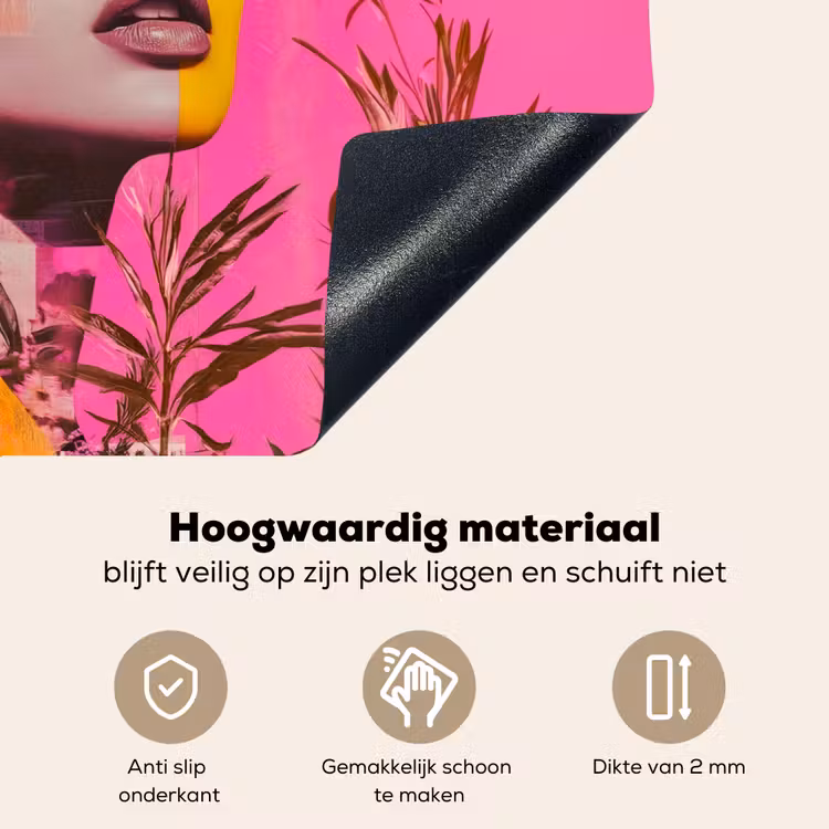 Zonnebril - Oranje - Vrouw - Planten Inductie beschemer met haakjes klein -ky-onderkant-nl