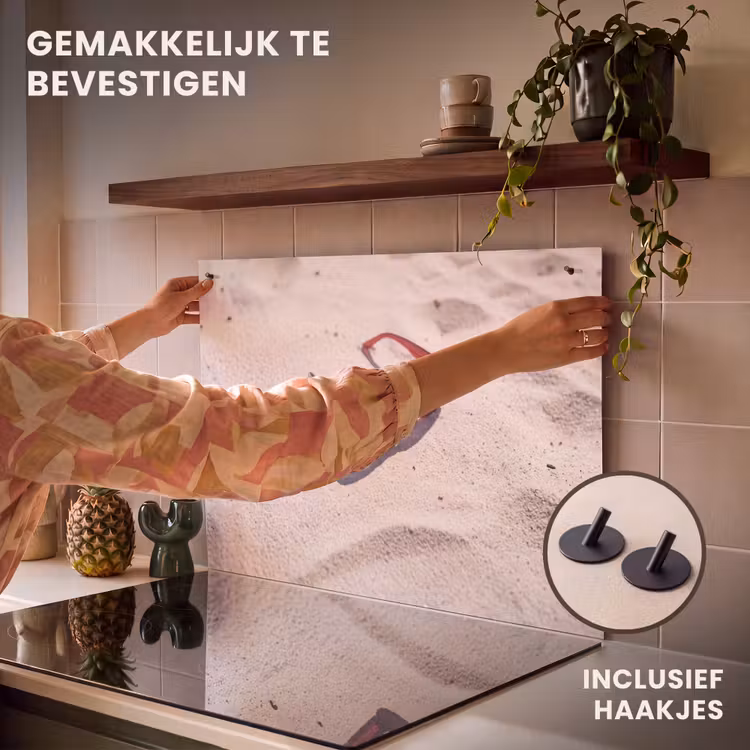 Zonnebril - Strand - Vakantie - Rood Inductie beschemer met haakjes klein -ky-ophangen-nl