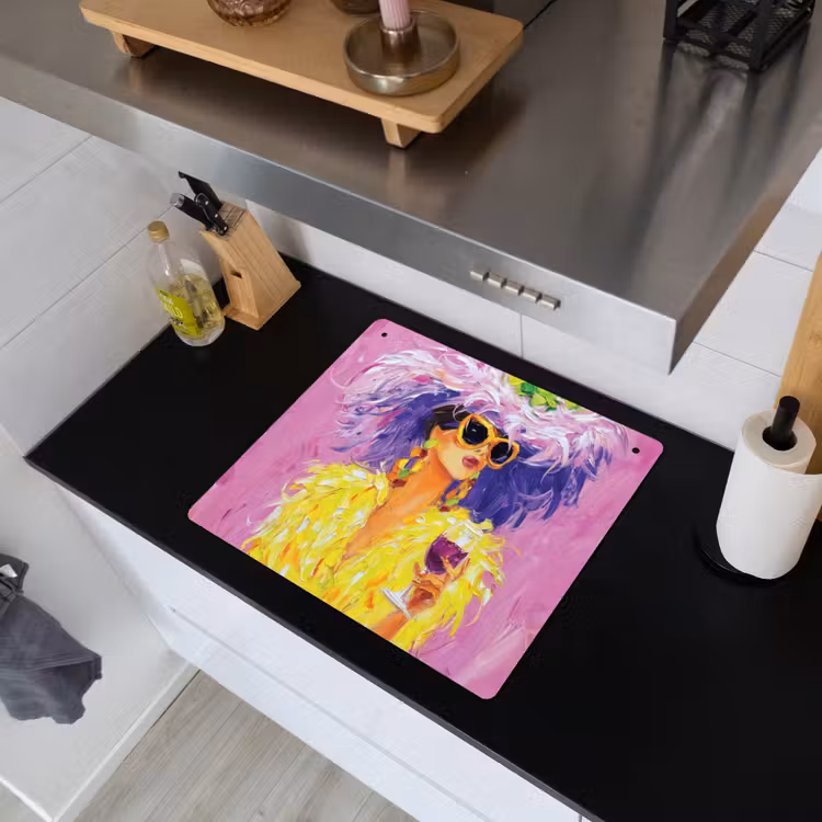 Zonnebril - Vrouw - Jas - Veren Inductie beschemer met haakjes middel -sfeer1