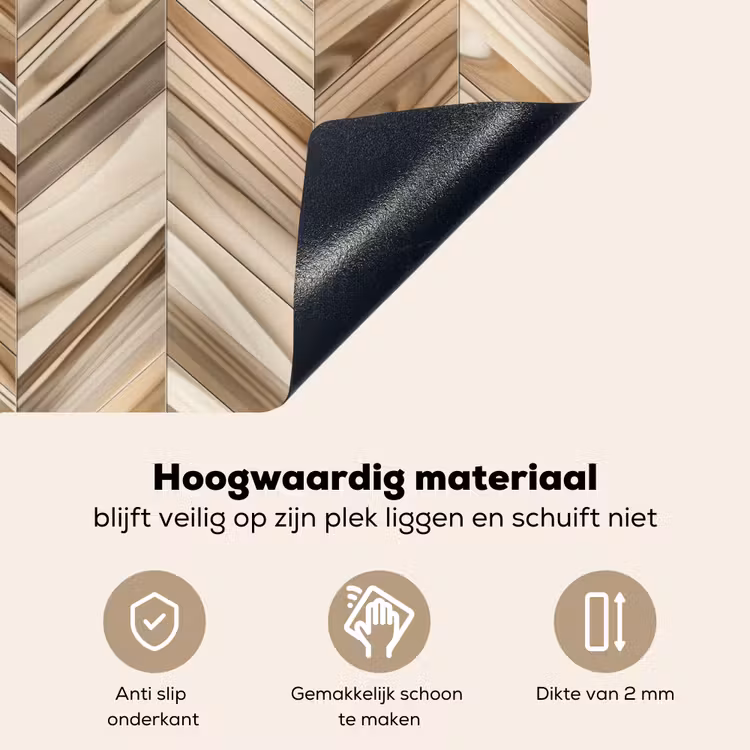 Zonnestraal in Hout Inductie beschemer met haakjes middel -ky-onderkant-nl