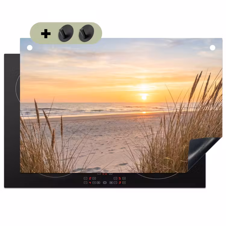 Zonsondergang - Duinen - Zee Inductie beschemer met haakjes klein -3d