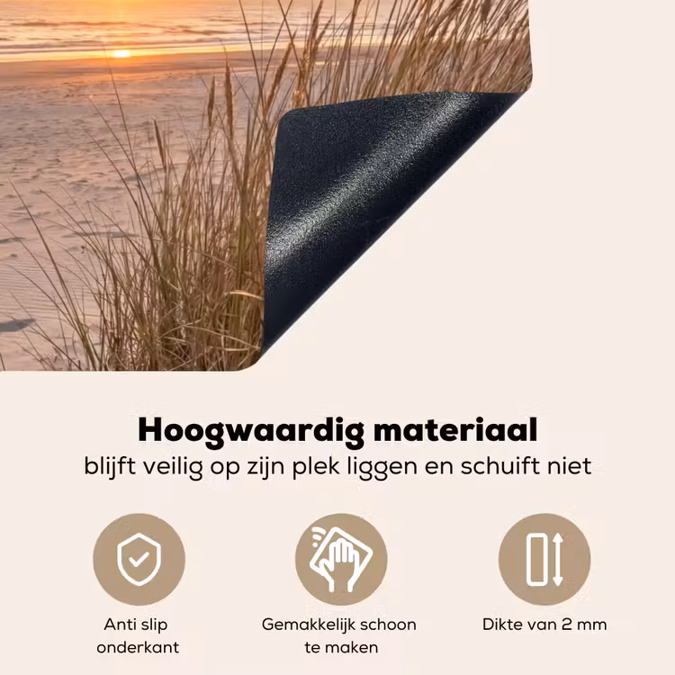 Zonsondergang - Duinen - Zee Inductie beschemer met haakjes klein -ky-onderkant-nl