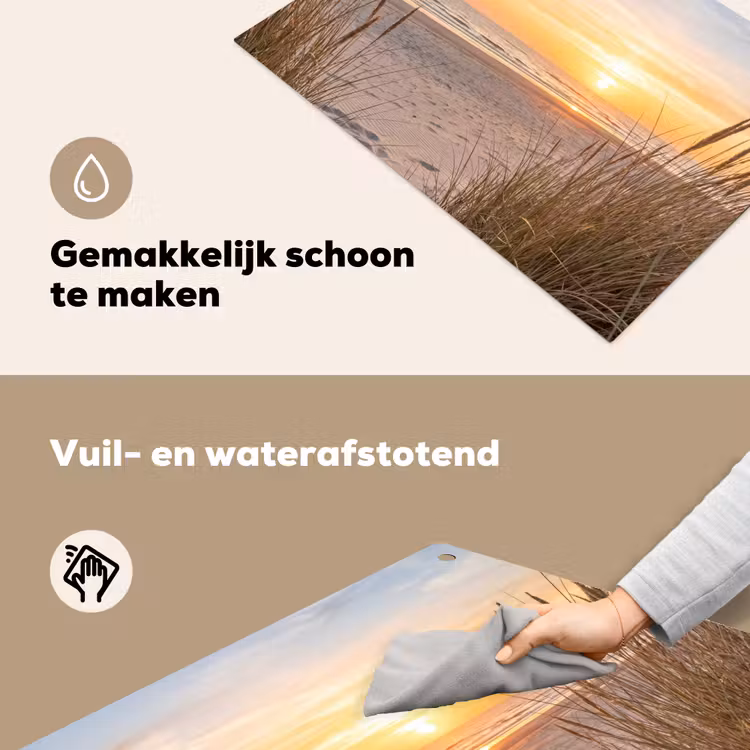 Zonsondergang - Duinen - Zee Inductie beschemer met haakjes klein -ky-schoon-nl