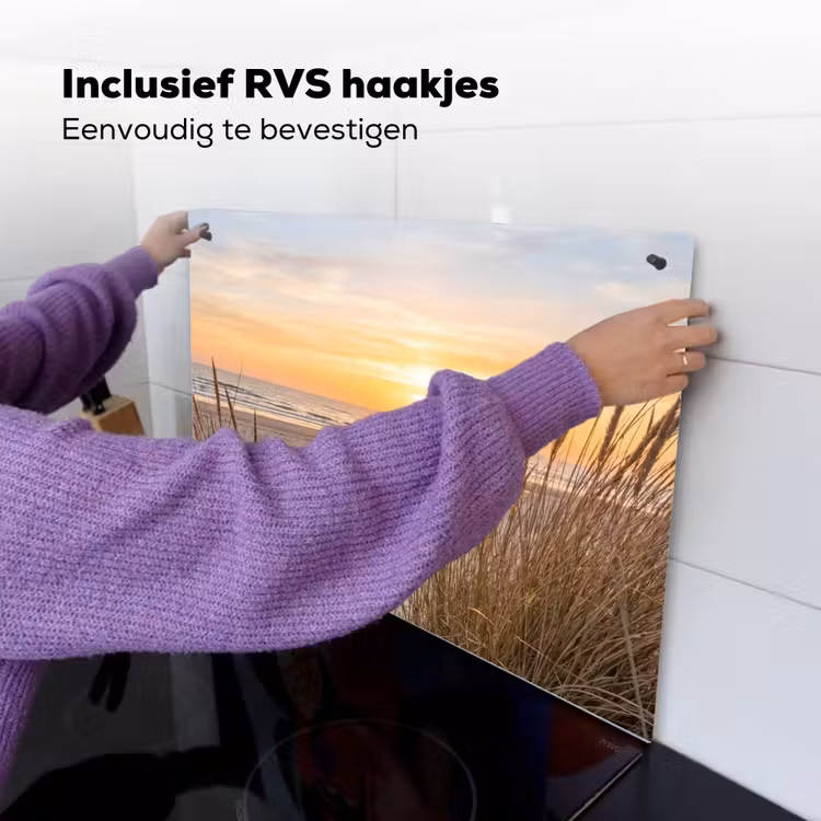 Zonsondergang - Duinen - Zee Inductie beschemer met haakjes klein -ky-ophangen-nl