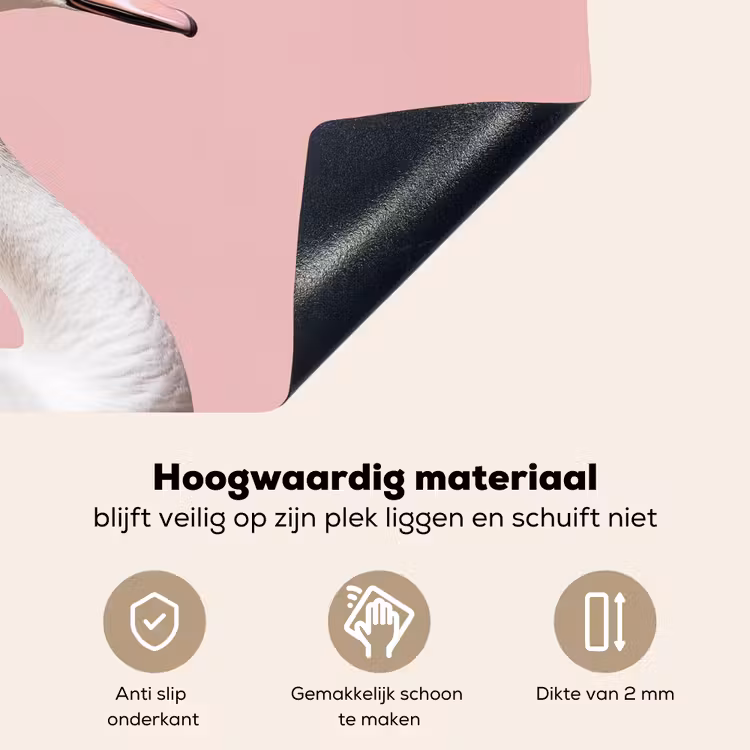 Zwaan - Koksmuts - Mooi - Klassiek Inductie beschemer met haakjes klein -ky-onderkant-nl