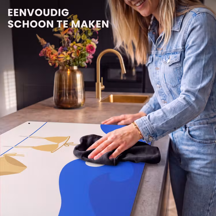 Zwemkleding - Zee - Zomer - Illustratie - Geel Inductie beschemer met haakjes klein -ky-schoon-nl