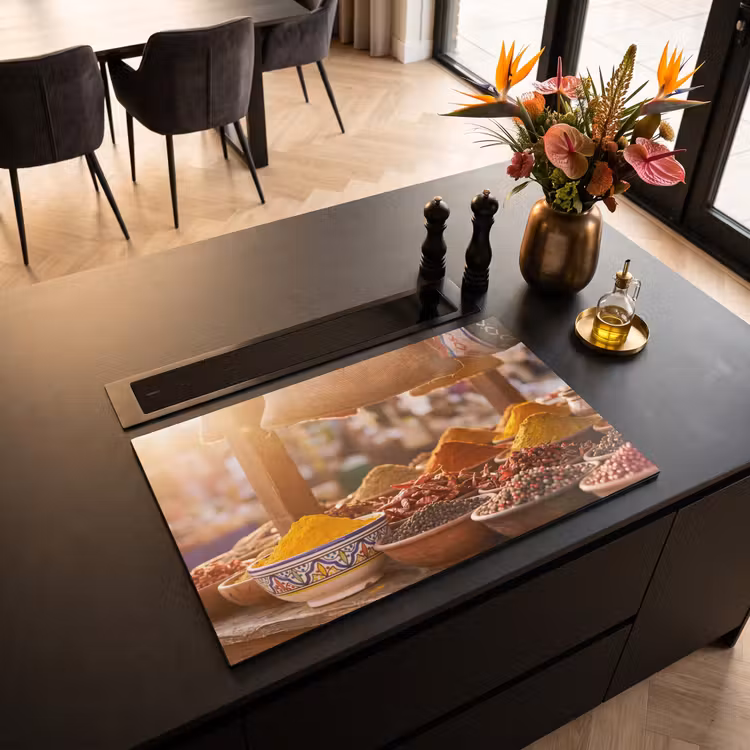 Inductiebeschermer - Specerijen - Markt - Kleurrijk - Specerijen - Markt - Kleurrijk Inductie beschermer vinyl 3mm klein