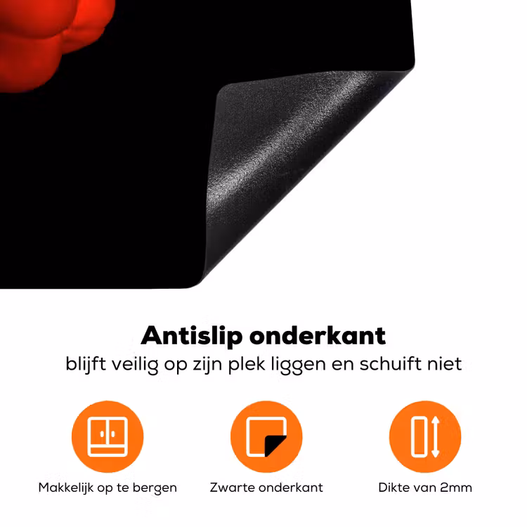 Spektakel van Paprika en Water Inductie beschermer vinyl 3mm klein -zzzzzzz-td-onderkant