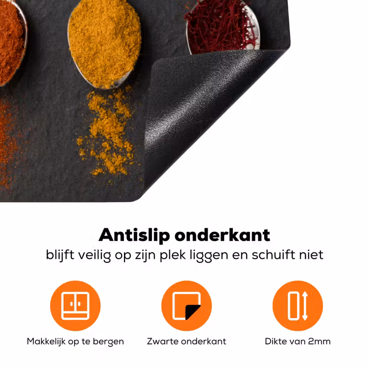 Spiegel van Smaken Inductie beschermer vinyl 3mm klein -zzzzzzz-td-onderkant