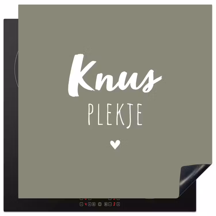 Spreuken - Knus plekje - Tekst - Zomer Inductie beschermer vinyl 3mm middel -3d