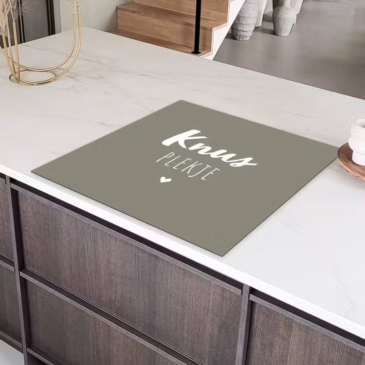 Spreuken - Knus plekje - Tekst - Zomer Inductie beschermer vinyl 3mm middel -sfeer8