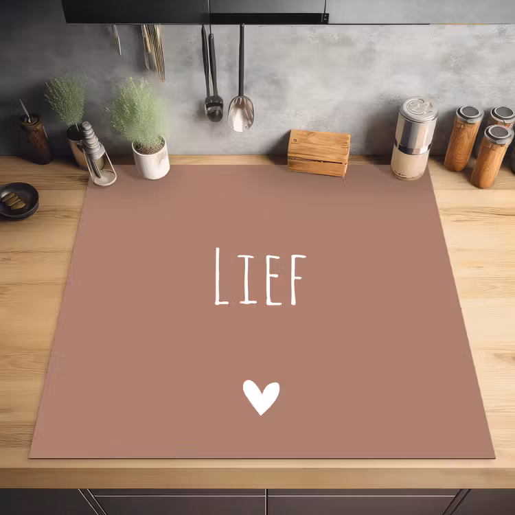 Spreuken - Lief - Quotes Inductie beschermer vinyl 3mm middel -sfeer5
