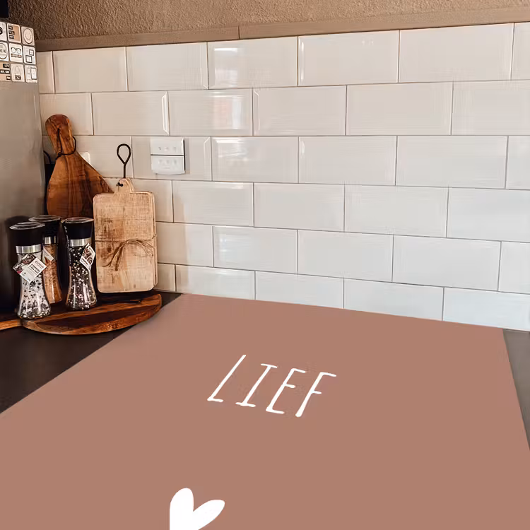 Spreuken - Lief - Quotes Inductie beschermer vinyl 3mm middel -sfeer3