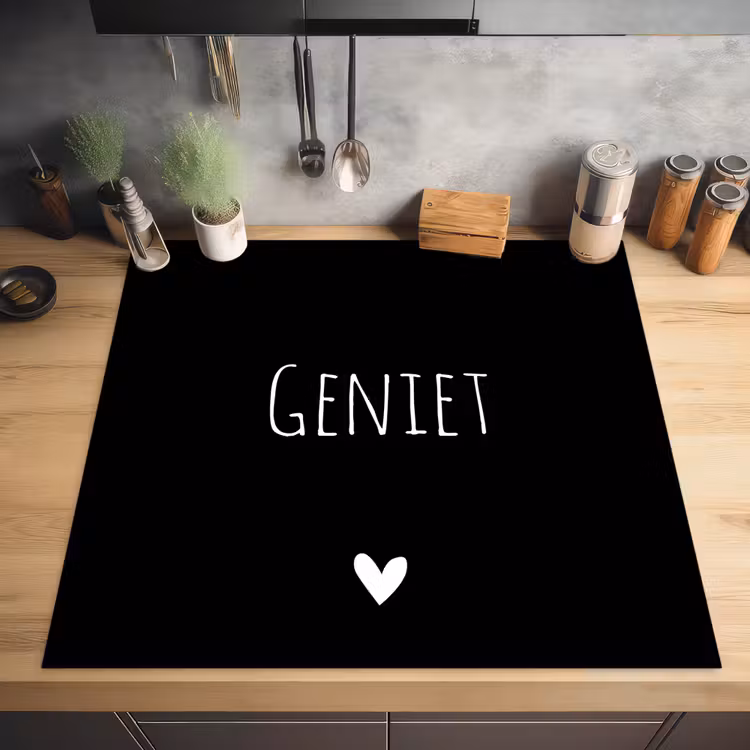 Spreuken - Quotes - Geniet Inductie beschermer vinyl 3mm middel -sfeer5